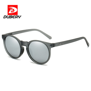 DUBERY D225, nuevas gafas de sol de moda con logotipo personalizado, gafas de sol polarizadas con revestimiento de espejo redondo, marco de PC, lentes Tac para conducción deportiva directa - Product Image 4