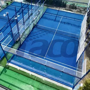 Hochwertig Bestseller Plattform Tennisplatz Abmessungen Werkspreis neuer Bodenbelag Tennisplatz Paddel-Tennisplatz zum Spielen