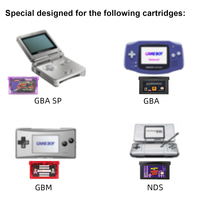 Boîte de rangement en plastique transparent pour cartouches de jeu GBA, étui de protection pour Game Boy GBA SP GBM, accessoires pour cartes de jeu