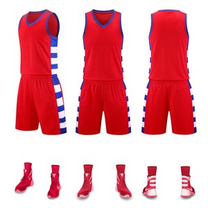 Conjunto de Chaleco y Jersey Deportivo Personalizable para Entrenamiento de Baloncesto, Tallas Grandes para Adultos, Transpirable, Antibacterial, de Secado Rápido, Diseño DIY, Verano - Product Image 2