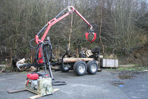 RIMA Usine Vente <span class=keywords><strong>Forestier</strong></span> Machine ATV Remorque Bûche avec Chargeur de Bûches et Grue Moteur Moteur ATV Camion ATV Fendeuse de Bûches - Product Image 6