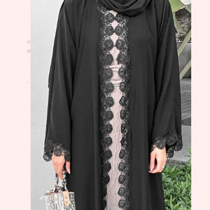 High Quality Islamic Clothing Women Casual Dress Kaftan Dubai Muslim Islamic Abaya Dress Daily Wear Middle East Style - Product Image 1