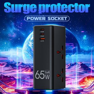 En Oferta, Regleta de Carga Rápida <span class=keywords><strong>GaN</strong></span> de 65W, Cable de Extensión Multiusos Universal de Escritorio con Protección Contra Sobretensiones para Hogar y Oficina - Product Image 1