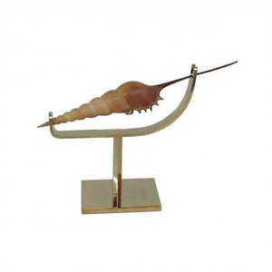 ขาตั้งและที่วางเปลือกหอยทะเลทองเหลืองสำหรับตกแต่งบ้าน - Product Image 1