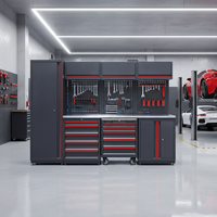 Armoire de rangement d'atelier modulaire professionnelle GATmatic à 11 tiroirs - Organisateur d'outils en acier robuste pour concessionnaires 4S - Certifié GS