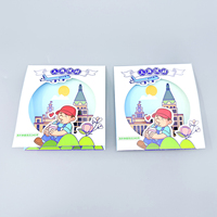 Vente en gros de flyers personnalisés en forme de dessin animé et de pages promotionnelles 3D pliables