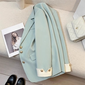 Nuevo Blazer de Moda Casual para Mujer de Oficina, Ecológico, de Manga Larga, con Botones y Bolsillos, Talla Grande, para Primavera y Otoño - Product Image 2