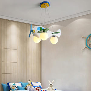 Lustre Simple <span class=keywords><strong>Chambre</strong></span> D'enfants Dessin Animé Avion Lampe Creative Garçon Fille <span class=keywords><strong>Chambre</strong></span> <span class=keywords><strong>Chambre</strong></span> Moderne Pendentif Lumière - Product Image 2