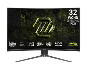 Nouvel écran de jeu MSI MAG 325CQPF E18 <span class=keywords><strong>32</strong></span> pouces 2560x1440 <span class=keywords><strong>WQHD</strong></span> 180Hz 0,5 ms Rapid VA 1000R Écran incurvé HDR pour l'e-sport - Product Image 4