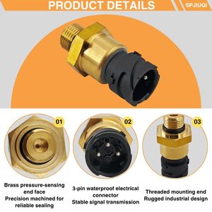 Sensor de Presión de Aceite SPJIUQI para Motor Volvo D12 2004-2008, Camiones de Trabajo Pesado Mediano, Pieza de Repuesto Metálica - Product Image 4