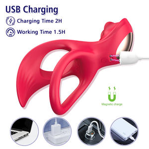 Produits pour adultes, vibrateur pour la <span class=keywords><strong>masturbation</strong></span> masculine, anneau pénien, partage de la <span class=keywords><strong>passion</strong></span> en couple, anneau fin vibrant, utilisation anale et vaginale - Product Image 3