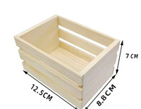 Mini panier de rangement pour maison de poupée, panier miniature en bois pour lait et fruits, petits paniers modèle pour accessoires de maison de poupée et artisanat