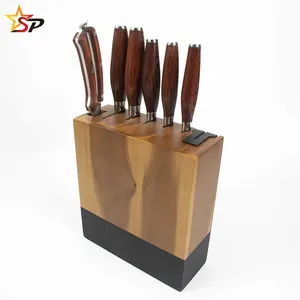 Набор кухонных ножей из дамасской стали Pakka Wood + S/S430