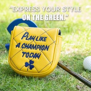 Housse de putter de golf brodée sur mesure en cuir PU, design OEM, pour clubs de golf - Product Image 4