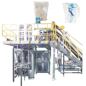 PLC điều khiển bán tự động gạo trường hợp đóng gói Hướng dẫn sử dụng đóng bao + Tự động niêm phong/đóng đai - Product Image 2