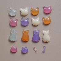 M54763 Handgefertigte Katzenkopf-Kätzchen-Rückenschatten-Form mit Schwanz, Flüssigkeitsform für Freunde, Epoxidharz-Silikonform