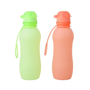 BS011 Best Selling Products 550ml Outdoor Collapsible Silicone Sports Water Bottle