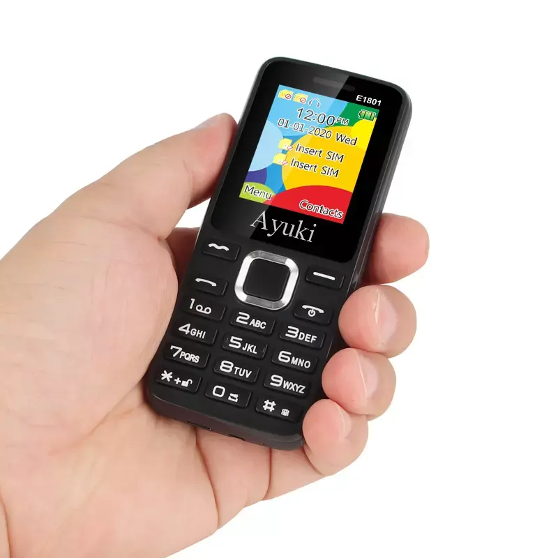 Ayuki new product GSM WCDMA 3G 4G Dual SIM flip mobile phone