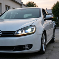 Ensemble de phares LED modifiés pour Volkswagen Golf 6 MK6 5K1 2010-2012, lentille de projecteur DRL dynamique