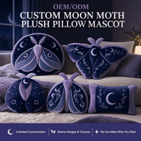 Coussin en peluche personnalisé, peluche chenille de nuit, jouet doux, mascotte, OEM ODM, décoration intérieure, cadeau, fabricant, vente en gros, usine, sur mesure