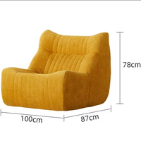 All-in-One Schwammgefülltes Komprimiertes Sofa Designer Inneneinrichtung Wohnzimmer-Sofa Hotel & Apartment Komprimierter Faulenzerstuhl