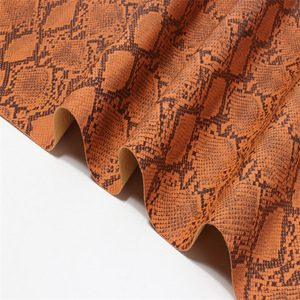 Chiều Emboss 1 Mm Dệt Kim Trở Lại Python Vegan PU Rexine Nhân Tạo Giả Da Tổng Hợp Vải Cho Giày Túi Vành Đai Hành Lý - Product Image 3