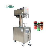 Machine semi-automatique de sertissage de boîtes de conserve, de capsulage et de scellage pour bouteilles de bière, gobelets à jus d'orange et contenants en aluminium
