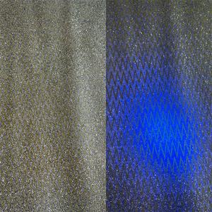Shimmer Chunky Glitter Fluorescent Light Color Change Curve Pattern Faux PU Leather For Bag Shoes Craft - Product Image 3