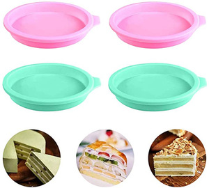 4/<strong>6</strong>/8 Inch Silicone Butter <strong>Cake</strong> Molds Round Pan Silicone <strong>Layered</strong> Silicone Mold Round Baking Molds Tools - Product Image 3