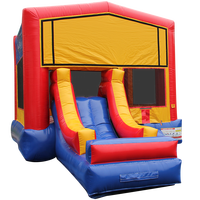 قلعة نطاطية قابلة للنفخ بتصميم موحد مع زحليقة أمامية من Justfun JFIC-025 سهلة التركيب ورخيصة الثمن