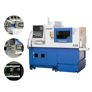 เครื่องกลึงสวิส CNC SL205ตัดโลหะหนักปลอดภัยและเชื่อถือได้