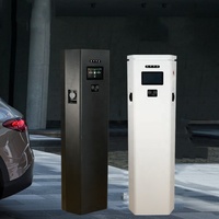 Chargeur rapide pour voiture électrique commercial triphasé 44 kW OCPP1.6 AC, station de recharge EV de niveau 2 avec paiement par POS et double prises