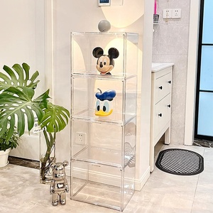 Sơn móng tay mỹ phẩm Acrylic hiển thị đứng LEGO nhiều lớp bước rõ ràng Acrylic hiển thị giá - Product Image 5