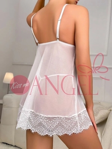 KISS ME ANGEL nuit chaude nouvelle mode nuisette rouge jarretelle transparente dentelle tentation vêtements de nuit sexy filles sexy lingerie - Product Image 6