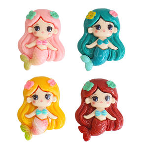 Encantadores Dijes de Resina de Sirena Oceánica para Joyería DIY, Accesorios para Collares y Decoración de Fundas de Teléfono - Product Image 6