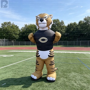 Costume da Mascotte Tigre Gonfiabile Gigante 3m in Tessuto Oxford Personalizzato con Logo per Squadre Sportive/Scuole/Stadi di Calcio/Eventi Sportivi - Product Image 5