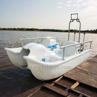 Fabrikpreis 4-Sitzer Freizeitboot mit Pedalen Günstiges Plastik-Wasserspielgerät