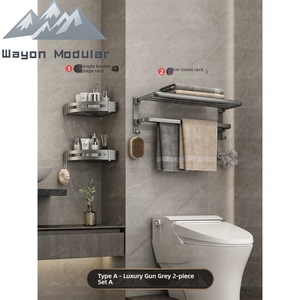 Wayon 高级 CE ISO 认证 Wayon 浴室五金套装 防锈太空铝毛巾架 - Product Image 6