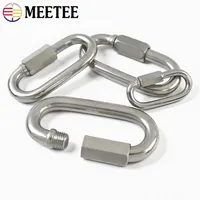 XP335 Mousqueton ovale en acier inoxydable 304 avec vis, clips de connexion rapide, fermoir, anneau extérieur, accessoires de quincaillerie DIY pour sacs