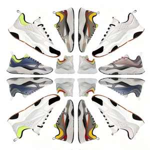 B22 en lüks tasarımcı dantel-up Sneakers kaymaz yüksek kaliteli erkek kadın rahat yürüyüş spor koşu ayakkabıları Mesh üst kauçuk - Product Image 4