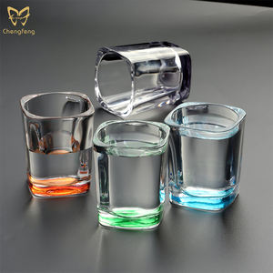 2.4 once bicchierini colorati da 70ml di Tequila in vetro Mini Base pesante, bicchiere piccolo per whisky, Tequila, Vodka e liquori - Product Image 4