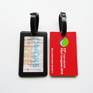 Customized Your Own Design Smart Fashion Portable PVC Luggage <b>Tags</b> Silk Screen Printing Promotional Gift for <b>Suitcase</b> ID Card - Product Image 4