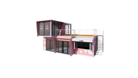 Cabane de vente modulaire en acier préfabriquée Coffee House
