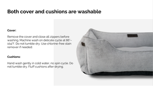 ASTON Edles Flanell Warmes Großes Modernes Schlafsofa Orthopädisches Hundebett mit Abnehmbarem & Waschbarem Baumwollfüllung - Product Image 2