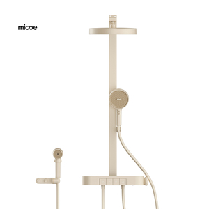 Micoe OEM ODM 4 Functions Cream <strong>Shower</strong> System <strong>Shower</strong> Complete Set Thermostatic <strong>Showers</strong> <strong>Head</strong> - Product Image 1