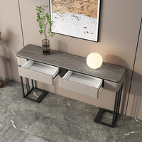 Console lumineuse de table Rock Board de luxe moderne, style simple pour le couloir d'entrée du salon ou le mur du couloir.