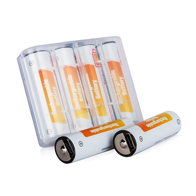 USB-C Rechargeable Li-ion Fast Charging 1.5V AA Batteries 2200mWh AA Size Battery for Household Appliances