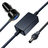 Cargador de Coche 2 en 1, Fuente de Alimentación para Starlink Mini + Carga de Teléfono, Entrada de 12-24V, Pantalla LED de Voltaje, Compatible con Todos los Vehículos