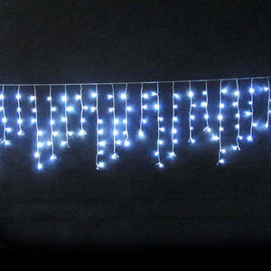 Guirlandes lumineuses LED en forme de glaçons, durables, pour extérieur, IP46, scintillantes, pour centres commerciaux, décorations de Noël, nouveauté - Product Image 2