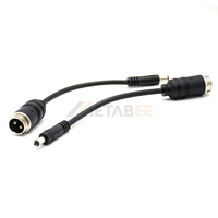 Câble d'extension de caméra de recul pour voiture, connecteur aviation GX12, prise 2/4 broches, kit de câblage étanche pour système DVR de camion et bus